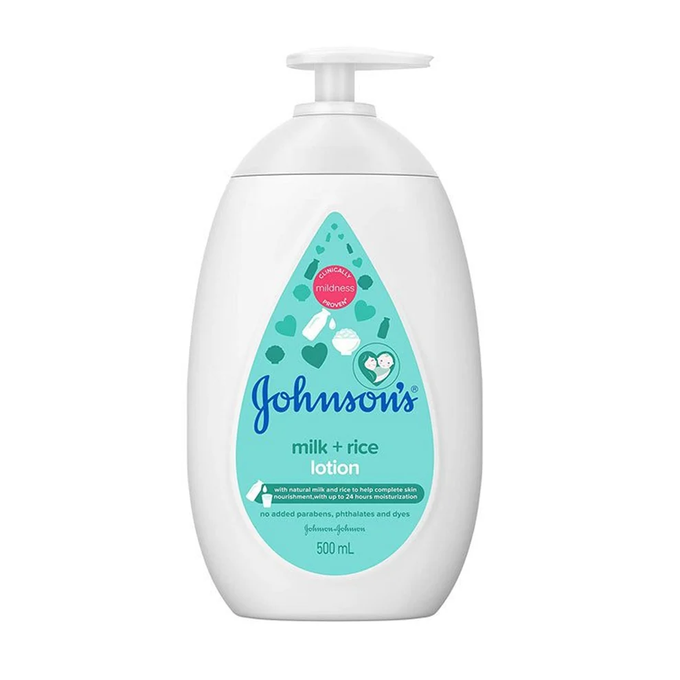 jbmilkricebl500ml Johnson's - Milk + Rice Baby Lotion - 500ml - Image 1
