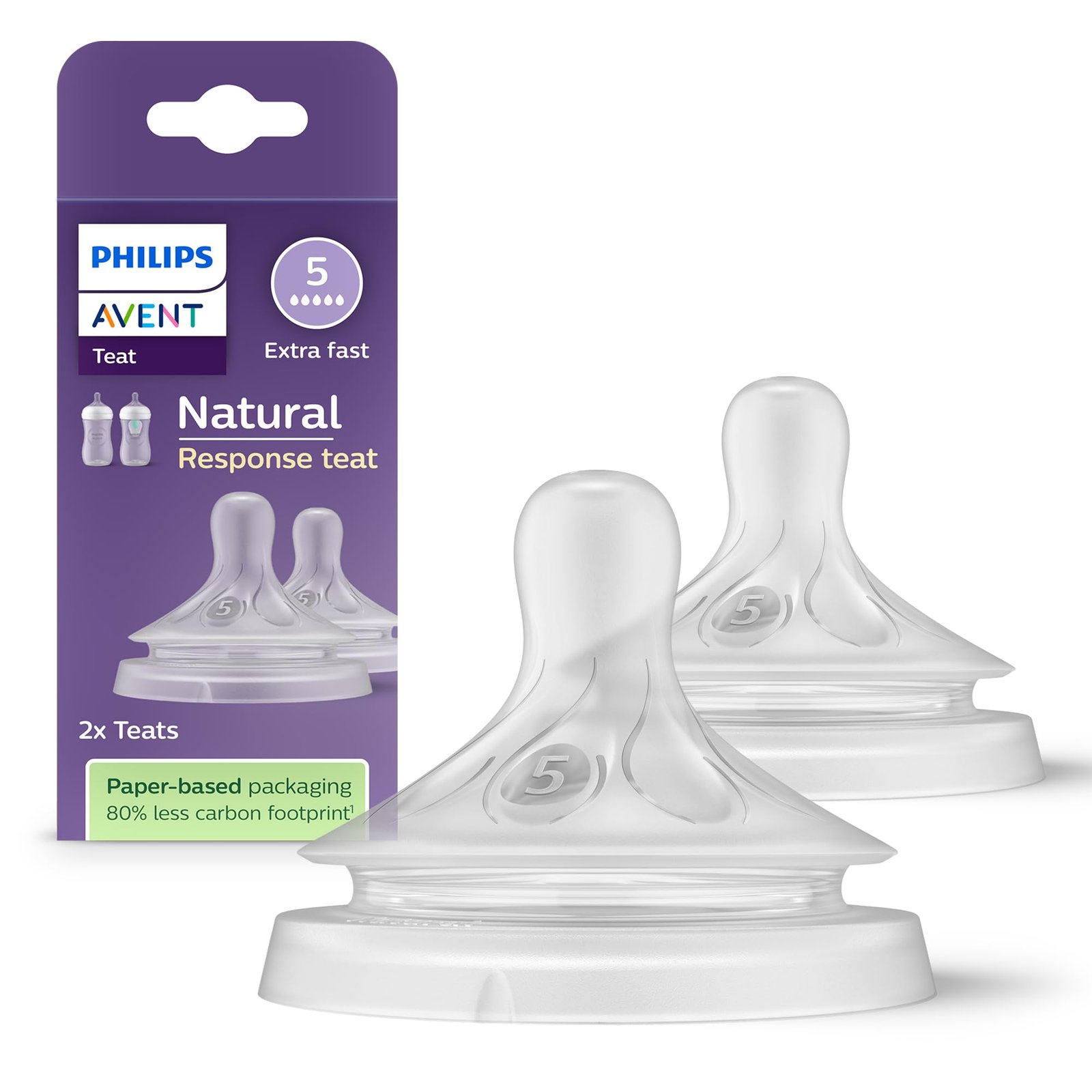 5 Philips Avent Natural Teat – Flow 5 - Image 1