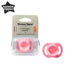 Tommee Tippee Ultra Light Silicone Soother 0–6M – Pink (Single)
