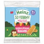 Heinz So Yummy Strawberry & Banana Biscotti 7m+ 60g