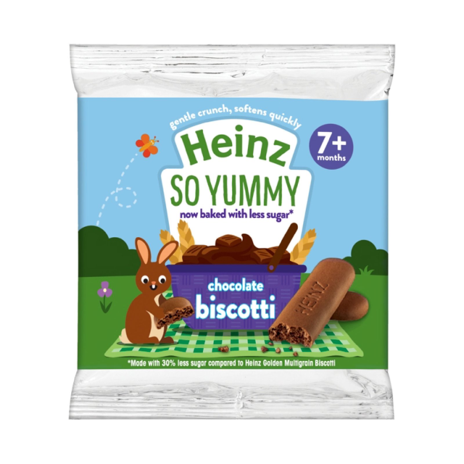 chocalate Heinz So Yummy Chocolate Biscotti 7m+ (60g) - Image 1