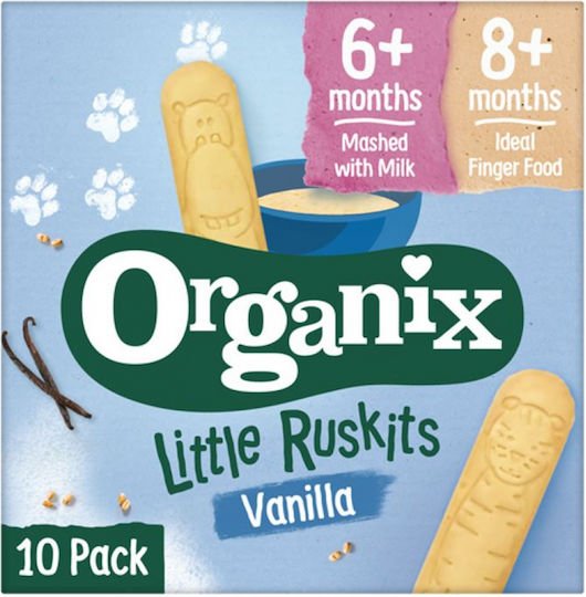 Organix Little Ruskits – Vanilla Biscuits - Image 1